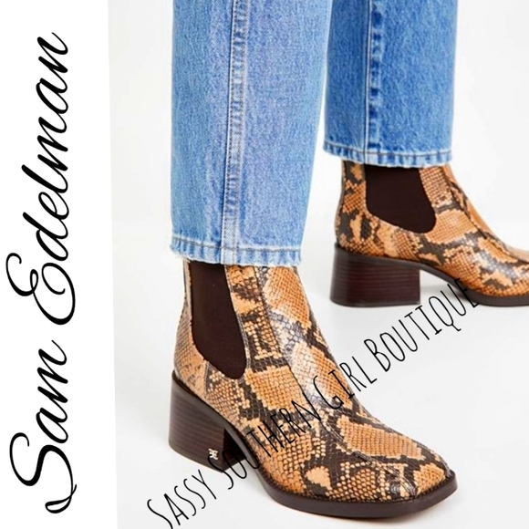 Sam Edelman Shoes - ⭐🆕Sam Edelman snake print booties